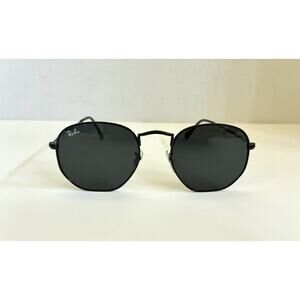 Ray-Ban Sunglasses 3548N 002/62 Hexagonal Black Frames Polarized Green G-15 Lens